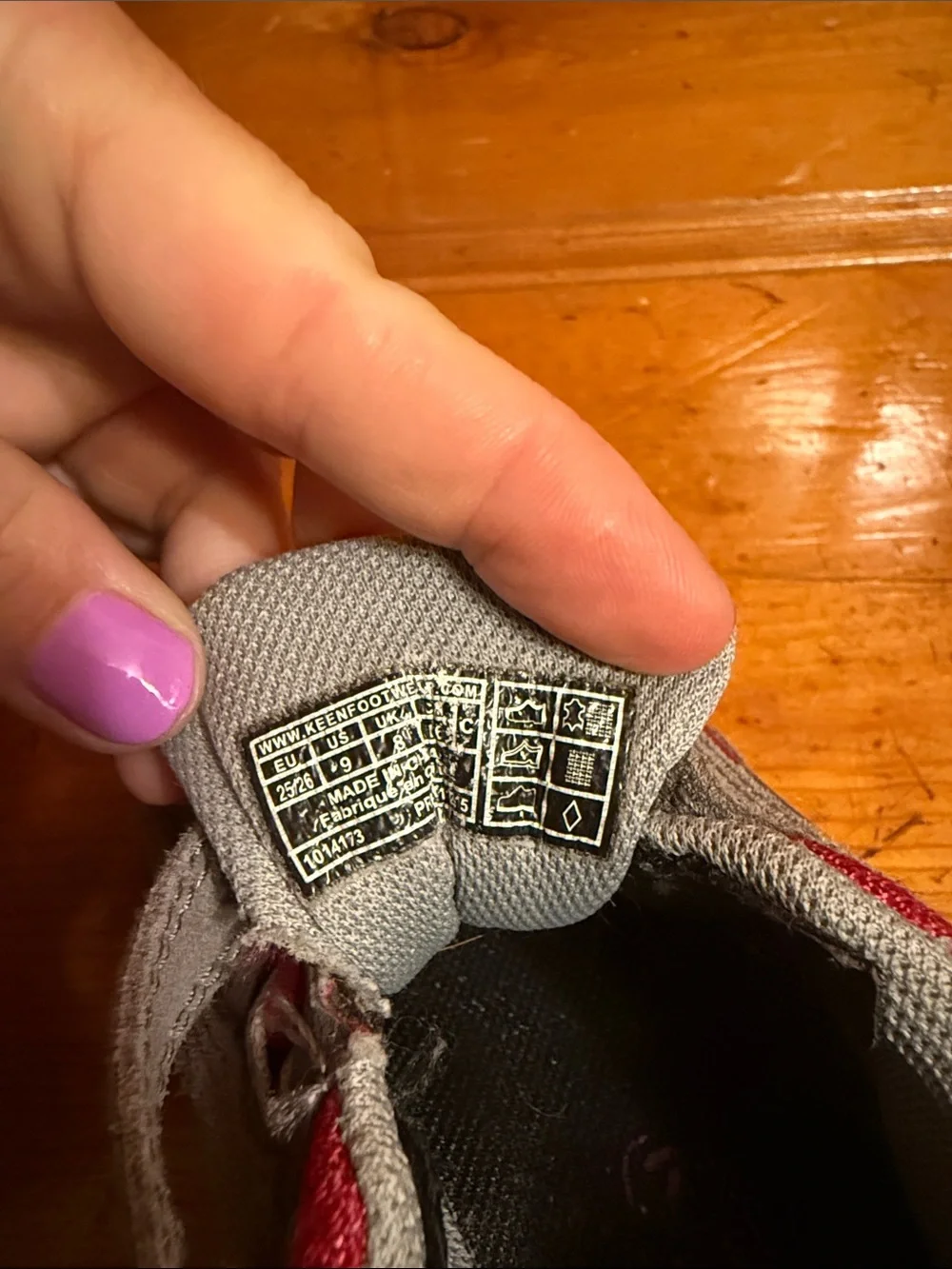 KEEN Kids Gray and Pink Trail Sneakers 9T